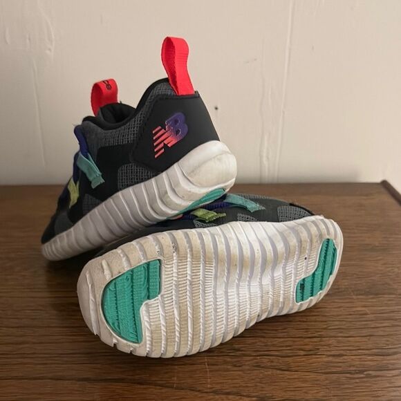 New Balance Kids' Colorful Gray Sneakers - Picture 3 of 4